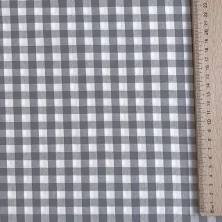 Bavlnená látka Check grey