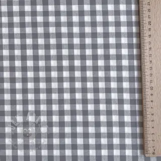 Bomullstyg Check grey