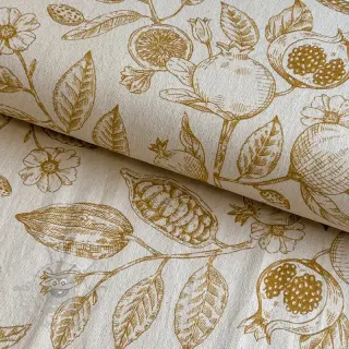 Dekorationstyg RUSTIC VINTAGE PRINT Granata peanut