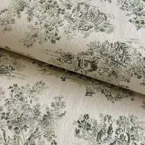 Dekorationstyg RUSTIC VINTAGE PRINT Gabrielle kaki