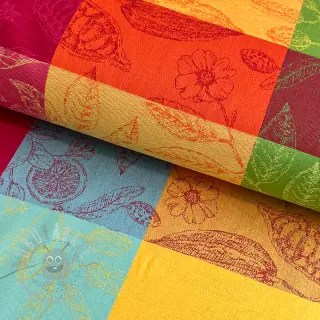 Dekorationstyg FRENCH TABLE CLOTH JACQUARD Cabosse allover summer
