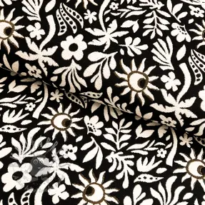 Dekorationstyg jacquard Sunlight noir