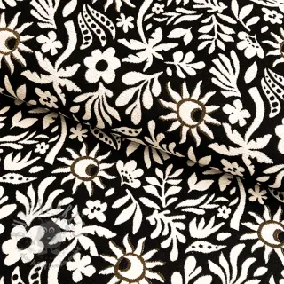 Dekorationstyg jacquard Sunlight noir