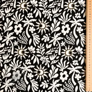 Dekorationstyg jacquard Sunlight noir