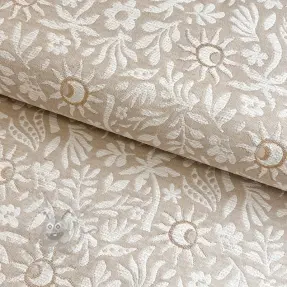 Dekorationstyg jacquard Sunlight lin