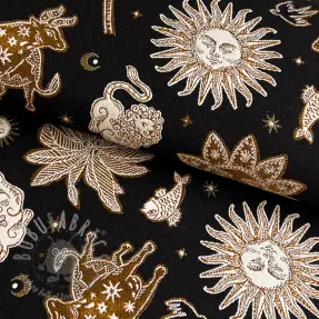 Dekorationstyg jacquard Pygmalion noir
