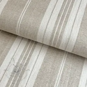 Dekorationstyg jacquard LINEN LOOK Granville lin