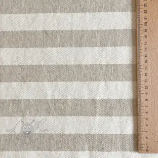 Dekorationstyg jacquard LINEN LOOK Cabourg lin