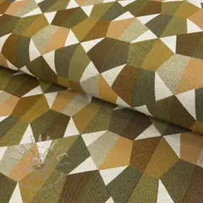 Dekorationstyg jacquard Mustang gold