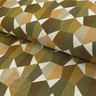 Dekorationstyg jacquard Mustang gold