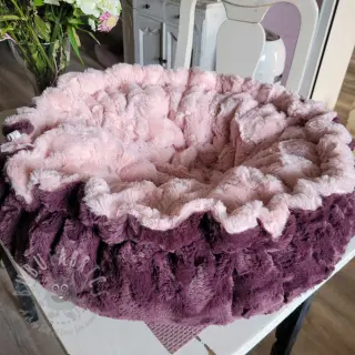 Konstpäls aubergine