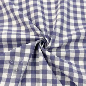 Bomullstyg Check lavender
