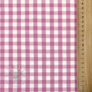 Bomullstyg Check pink