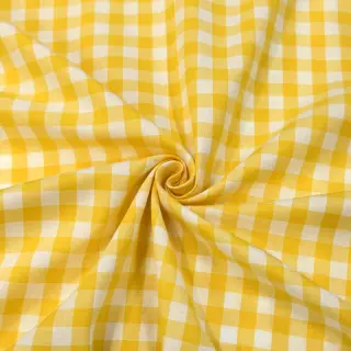 Bavlnená látka Check yellow