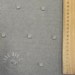 Tröjtrikå BIG KNIT DOT grey