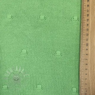 Tröjtrikå BIG KNIT DOT grass green