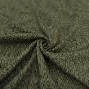 Svetrovina BIG KNIT DOT camo green
