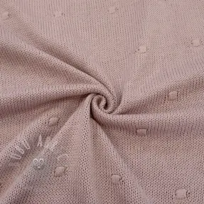 Tröjtrikå BIG KNIT DOT old pink
