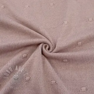 Tröjtrikå BIG KNIT DOT old pink