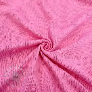 Tröjtrikå BIG KNIT DOT pink