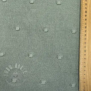 Tröjtrikå BIG KNIT DOT old green