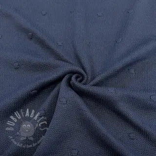 Tröjtrikå BIG KNIT DOT navy