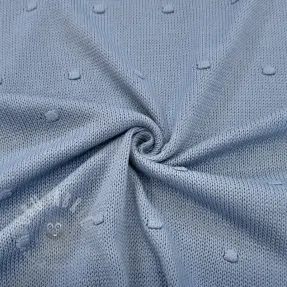 Tröjtrikå BIG KNIT DOT blue