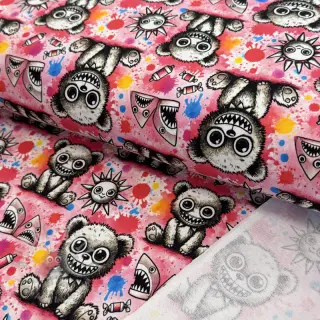 Sweatshirttyg Big eyes design C digital print