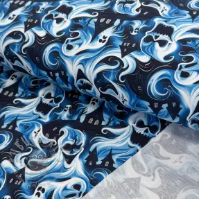 Sweatshirttyg Spooky design C digital print