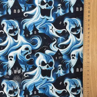 Sweatshirttyg Spooky design C digital print