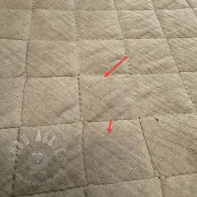 Dubbelgasväv/muslin QUILT beige 2:a sortering