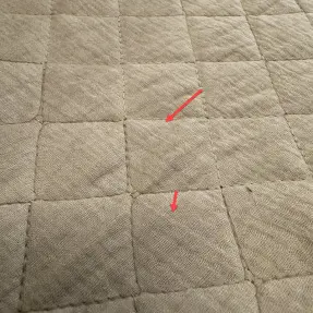 Dvojitá gázovina/mušelín QUILT beige II.trieda