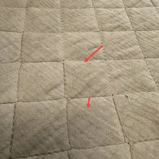 Dvojitá gázovina/mušelín QUILT beige II.trieda