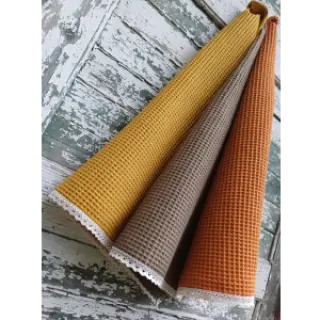 Bavlna s vaflovou väzbou rust