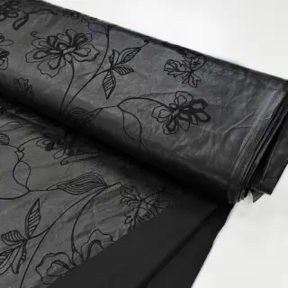 Umelá koža odevná Flowers design B