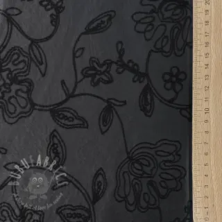 Konstläder för kläder Flowers design Och