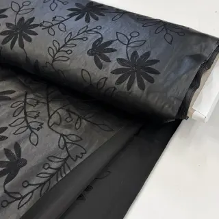 Umelá koža odevná Flowers design C