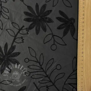 Konstläder för kläder Flowers design C