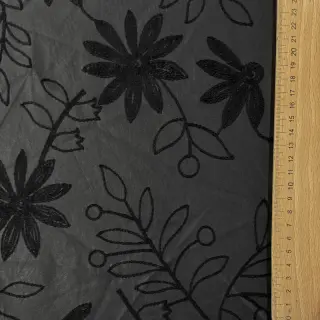 Umelá koža odevná Flowers design C