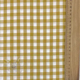 Bomullstyg Check ochre