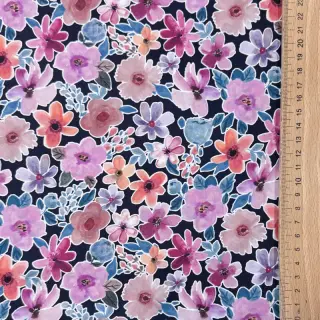 Bavlnená látka Significant flowers navy digital print