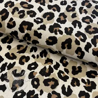 Dekorationstyg Linenlook Animal skin natural