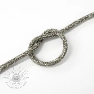 Bomullssnöre 5 mm MELANGE light grey