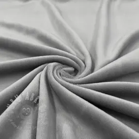 Sammet VELVET STRETCH light grey
