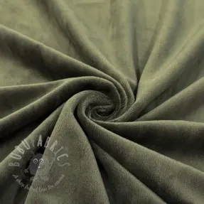 Sammet VELVET STRETCH camo green
