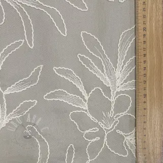 Bomullstyg EMBROIDERY GABARDINE Luana grey