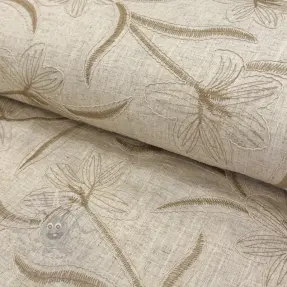 Viskos med lin Desert flowers design C