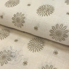 Bomullstyg EMBROIDERY Sofia design Och