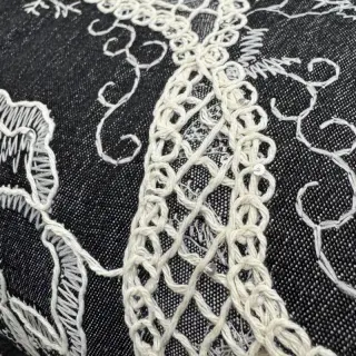 Bavlnená látka JEANS EMBROIDERY Flora design E