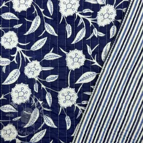 Bomullstyg QUILT Gange indigo